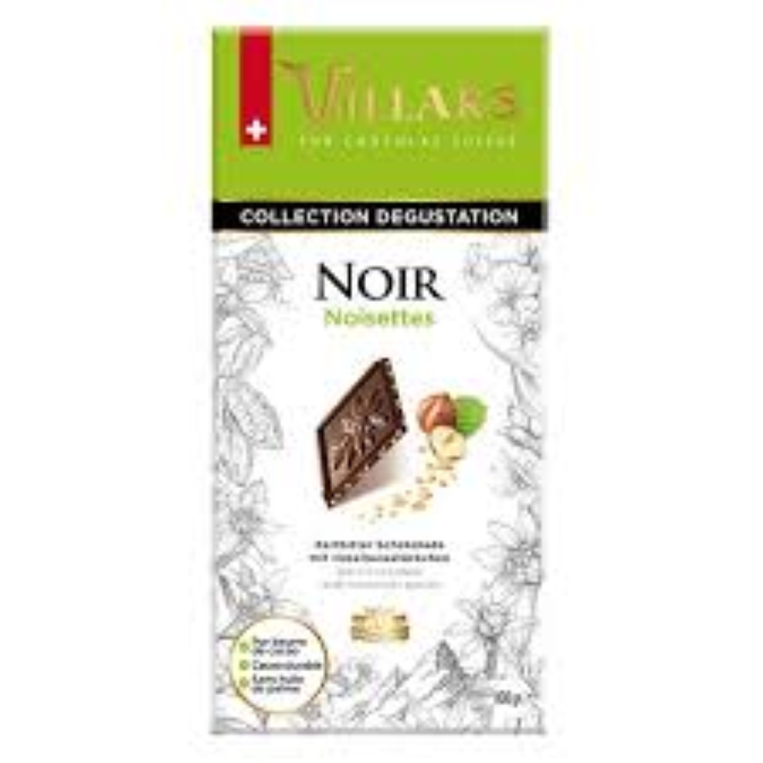 VILLARS CHOCOLATE DARK HAZELNUT 100G